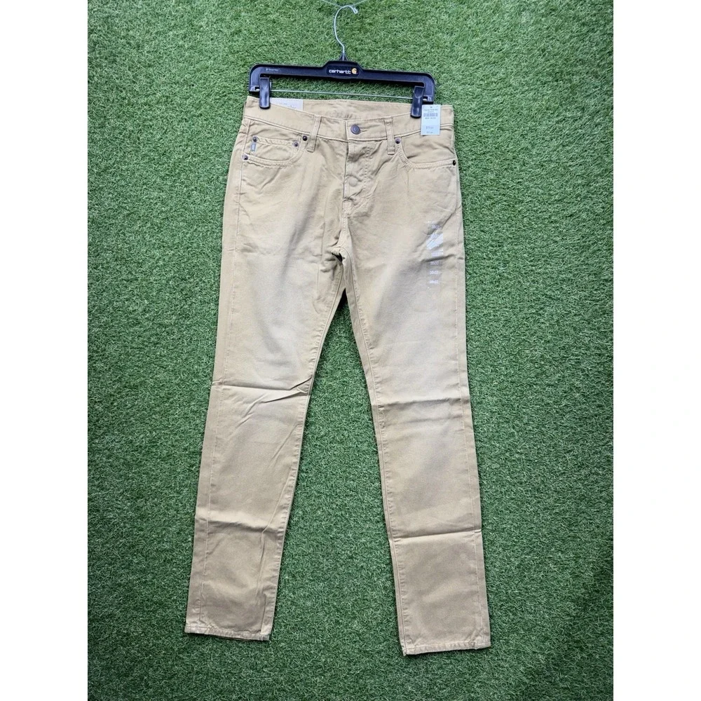 Abercrombie Fitch Pants Mens 30x32 Chino The A&F Skinny Stretch Khaki NEW